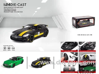 1:24 pull back alloy car W L/M
