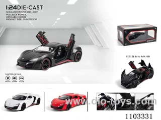 1:24 pull back alloy car W L/M