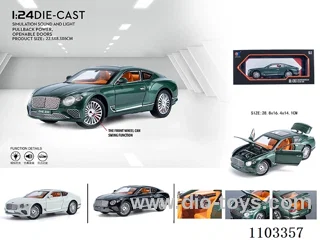 1:24 pull back alloy car W L/M