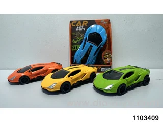 inertial drift sports car in display box