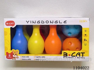 Bowling Set (6 bowling balls +2 round balls)
