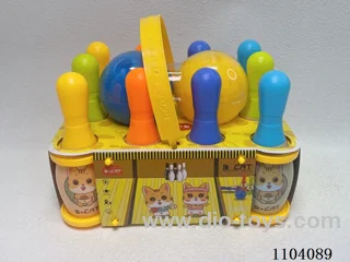 Small portable bowling set