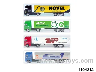 European style container truck in PVC box