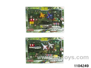 Military groupings in window box
