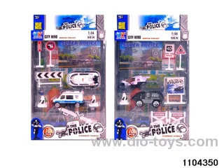 10PCS Police Set in window box