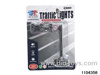 Traffic lights (audible and visual) in Blister card