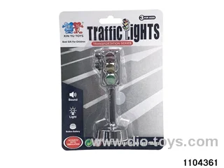 Temporary traffic lights (audible and visual) in Blister card