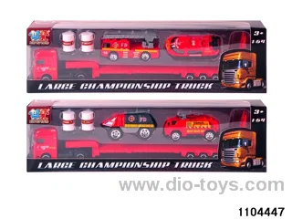 European head firefighting trailer in window box