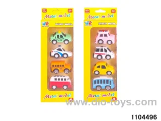4pcs Q-Car Set in window box