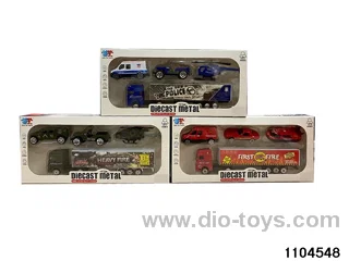 Alloy Cargo Car Set in window box