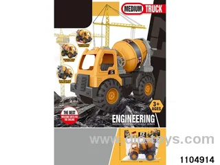 sliding engineering vehicles in PP bag with header