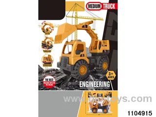 sliding engineering vehicles in PP bag with header