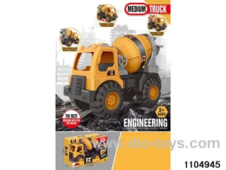 sliding engineering vehicles in window box