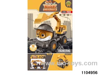 sliding engineering vehicles in PP bag with header