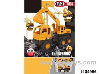 sliding engineering vehicles in PP bag with header