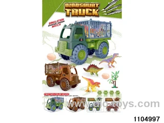 sliding engineering vehicles in PP bag with header