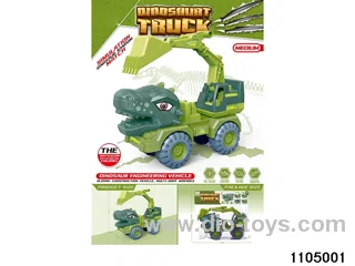 sliding engineering vehicles in PP bag with header