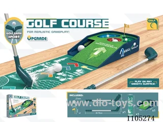 Retractable club golf set