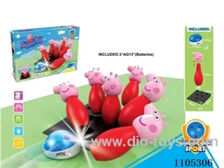 Piglet with bowling alley