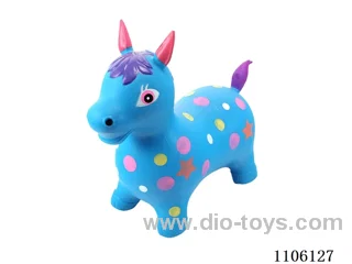 Large inflatable polka dot horse