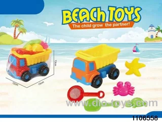 6pcs beach toy in Net bag