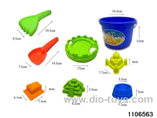 8pcs beach toy in Net bag