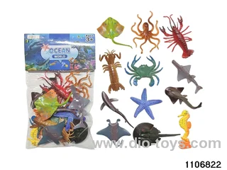 Marine Animal Set in PP bag with header