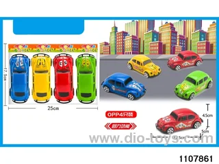 pull black car（4pcs）in opp bag