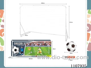 Simulation iron pipe football gate set