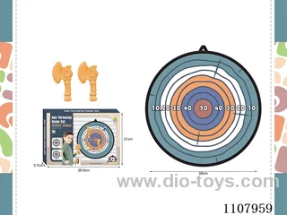 Interactive axe target set