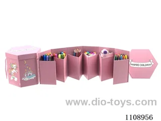 Color horse hexagonal box painting set