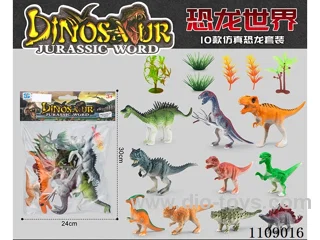 10 simulated dinosaurs