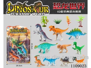 10 simulated dinosaurs