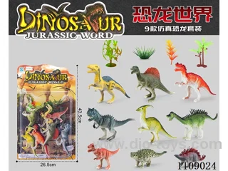 10 simulated dinosaurs