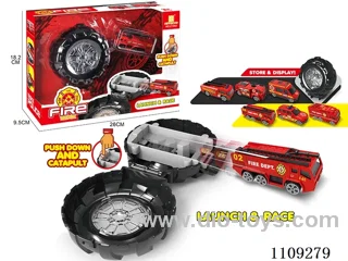 Fire tire storage ejector car
