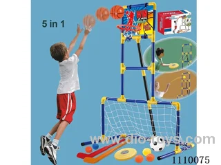 Five-in-one multifunctional sports set