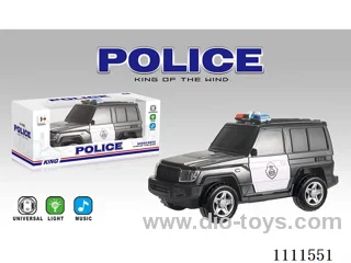 Electric universal simulation off-road police car with 3D lights and music