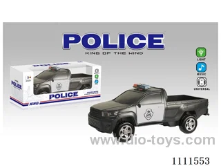 Electric universal simulation single-row pickup police car with lights and music