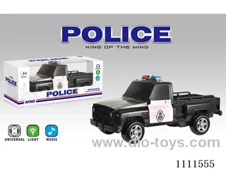 Electric universal simulation GMC pickup police car