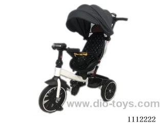 Children's trolley golden feather, light gray, dark green, dark gray