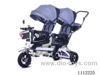 Double children's trolley 10 "front 8" back (titanium empty wheel)