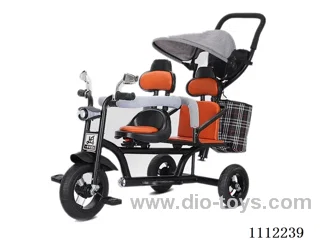 Two-person Hummer trolley with rear strap Front and rear guardrails (titanium empty wheels)