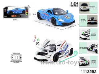 1:24 Alloy car with light and sound