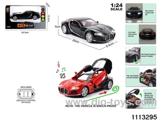 1:24 Alloy car with light and sound