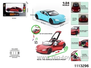 1:24 Alloy car with light and sound