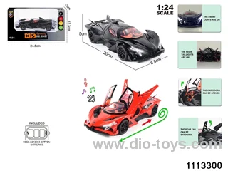 1:24 Alloy car with light and sound
