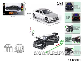 1:24 Alloy car with light and sound