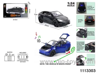 1:24 Alloy car with light and sound