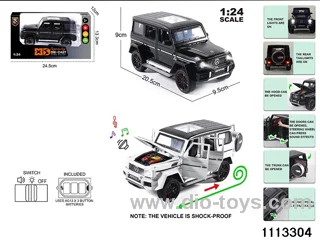 1:24 Alloy car with light and sound
