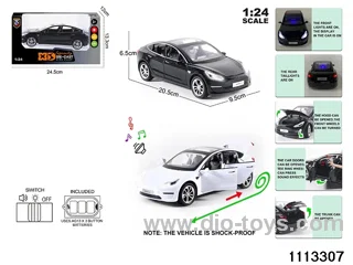 1:24 Alloy car with light and sound